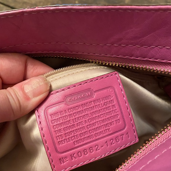 Coach lilac shoulder bag - Picture 7 of 12